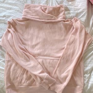Pink Cotton Turtle Neck Sweater